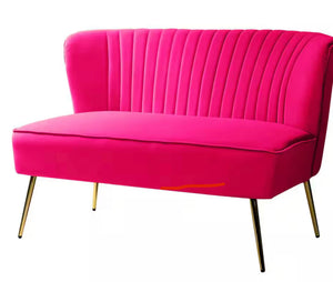 Fucshia/Pink Loveseat $125