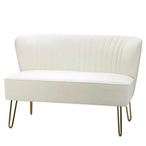 Ivory Loveseat $125